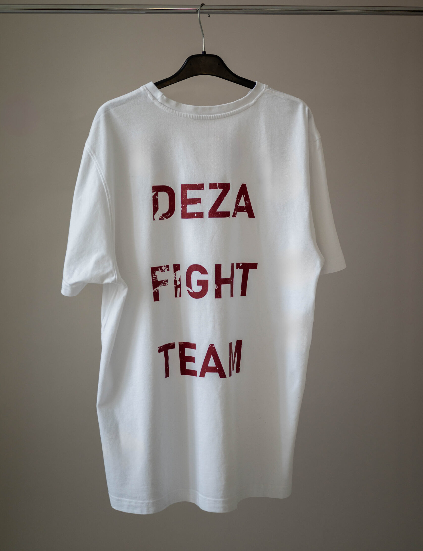 Deza Fight Team T-Shirt | White & Red